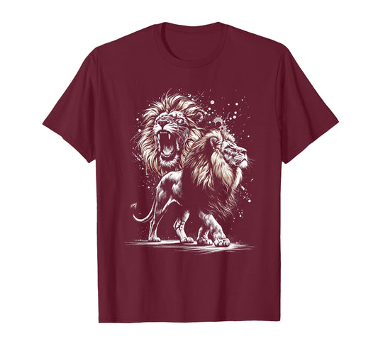 Lion majestic and proud in artistic style T-Shirt