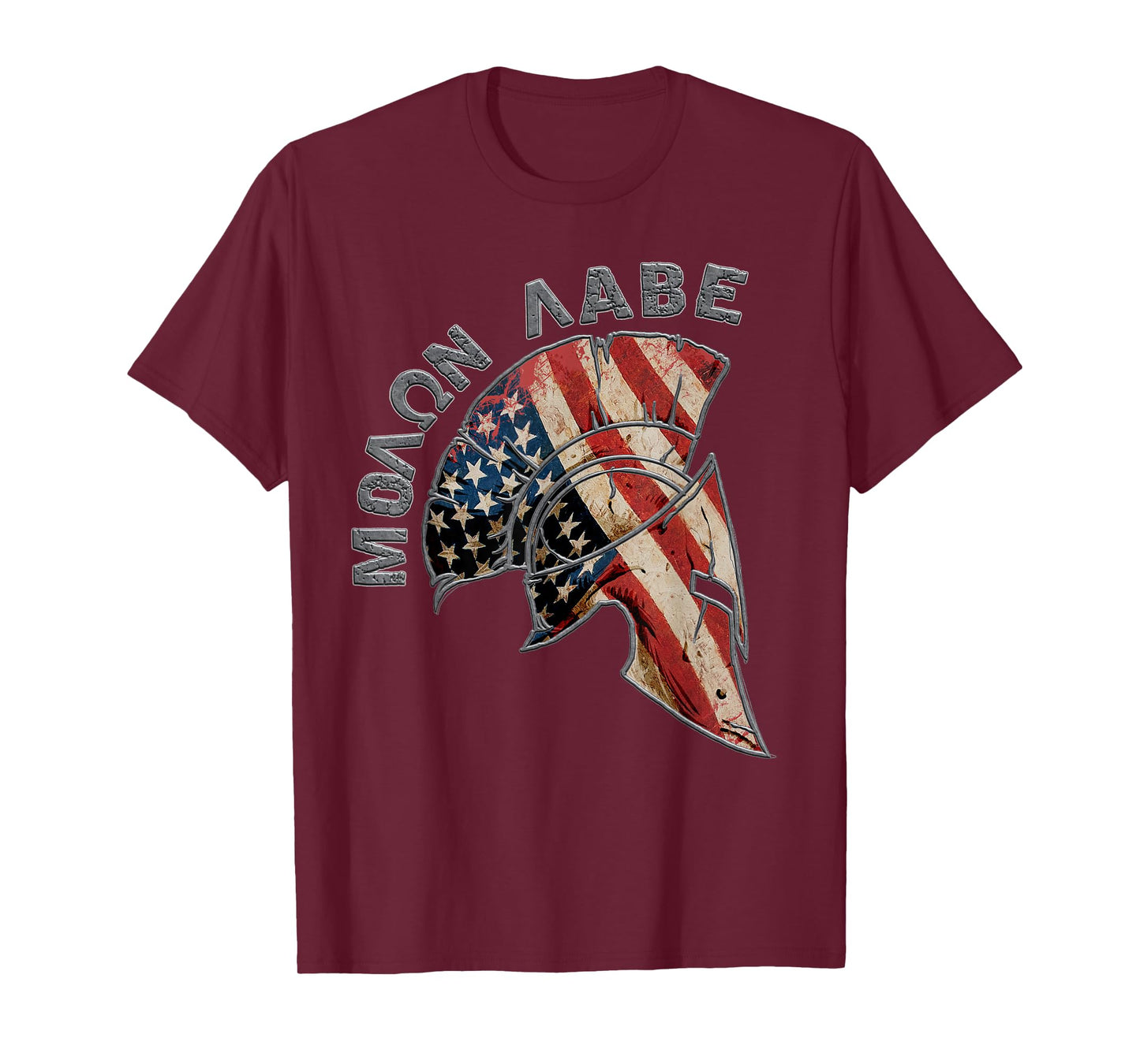 Spartan Patriotic Molon Labe USA American Spartan Greek T-Shirt