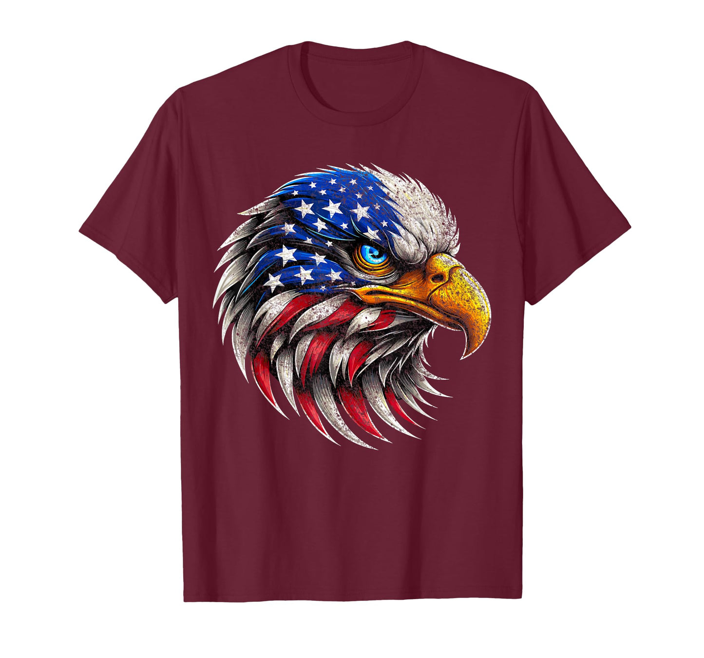 Bald Eagle Patriotic American Flag 4th Of July T-Shirt