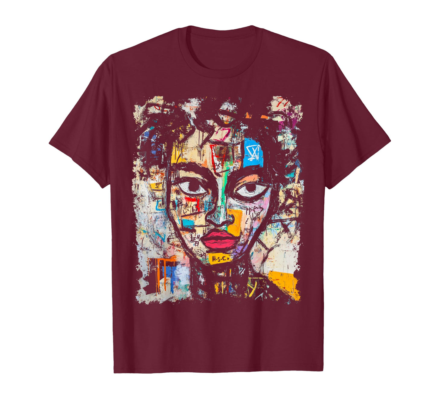Pop Art Style Men's Women's 90s Abstract Graffiti T-Shirt