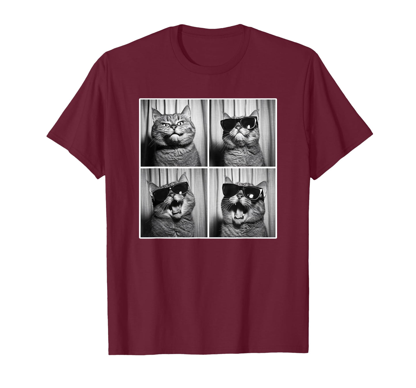 Photobooth Cat Selfie | Funny Cat With Sunglasses, Cat Lover T-Shirt