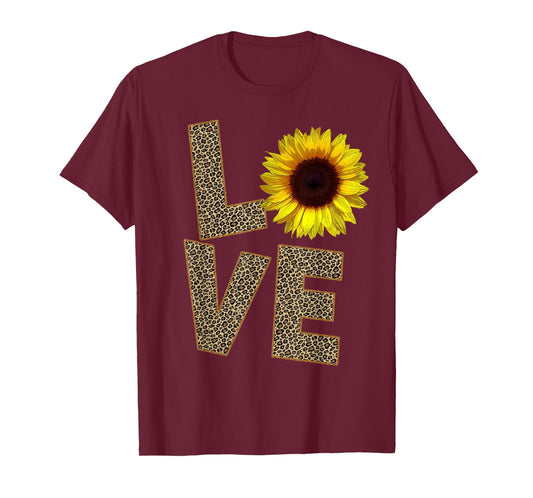 Cheetah Skin Love, Vintage Sunflower - sunflower Cheetah tee T-Shirt