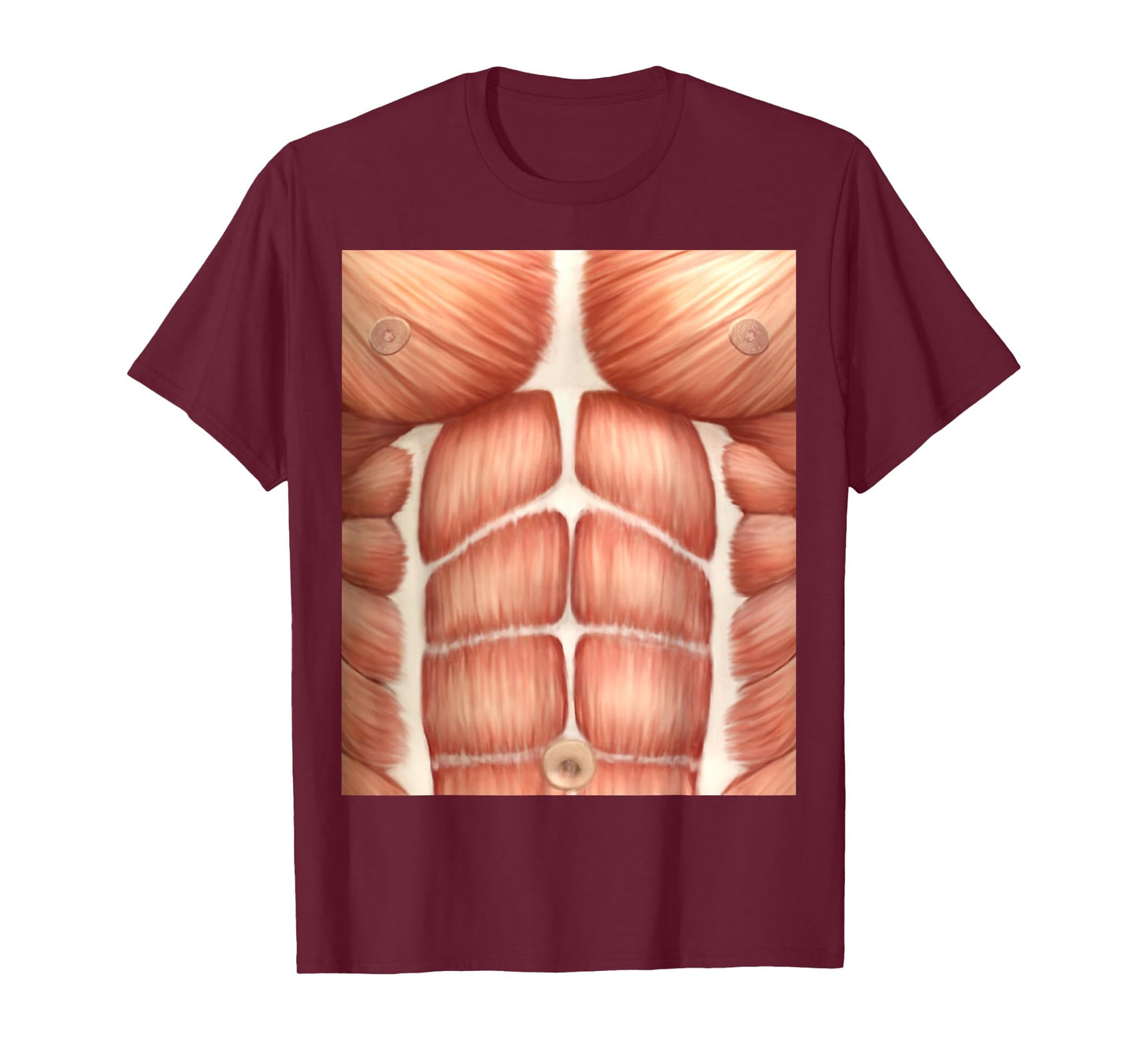 Chest Six Pack Abs Muscles Anatomy Costume T-Shirt