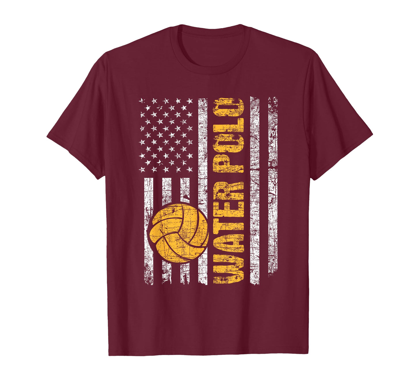 Water Polo - USA Flag Goalie Sportsmen Goalkeeper T-Shirt