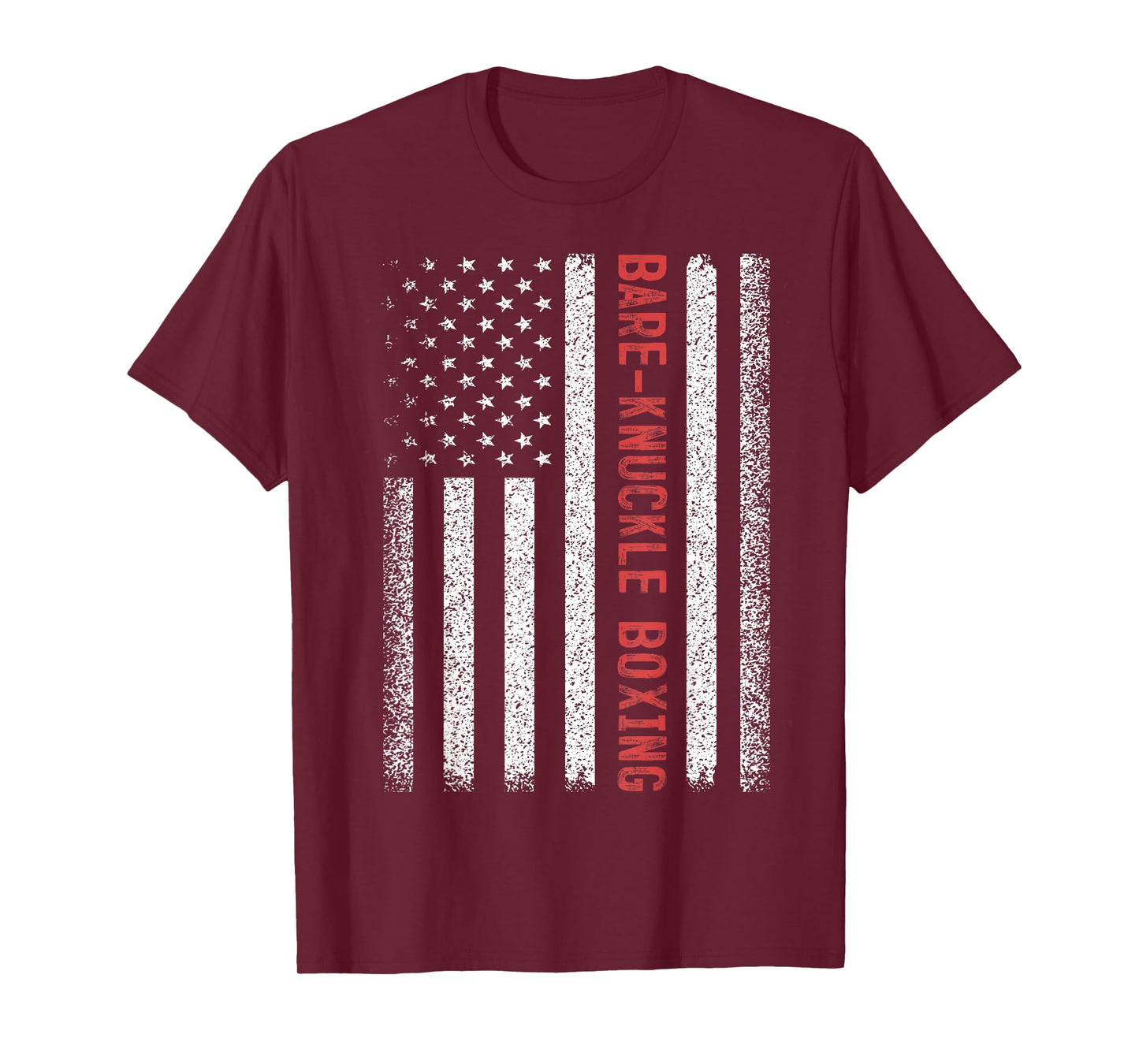 Bare-knuckle boxing American Flag 4th of July T-Shirt,Black,Small