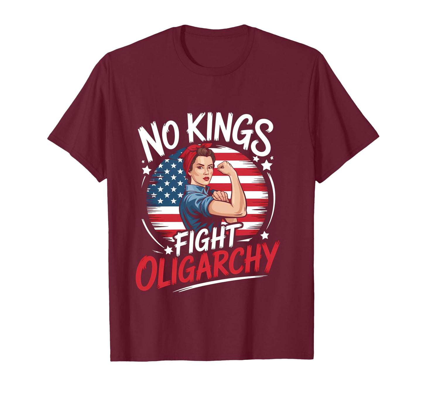 No Kings T Shirt Fight Oligarchy No Kings In America Women Long Sleeve T-Shirt
