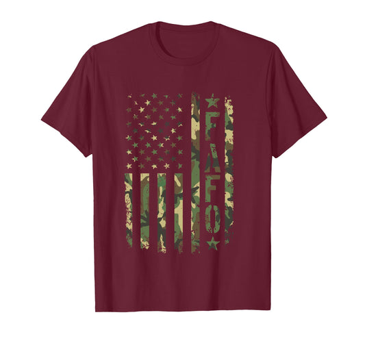 FAFO Camo Flag Long Sleeve T-Shirt