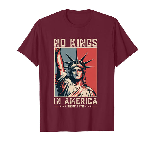 No Kings In America Since 1776 Political Protest Men Women Long Sleeve T-Shirt