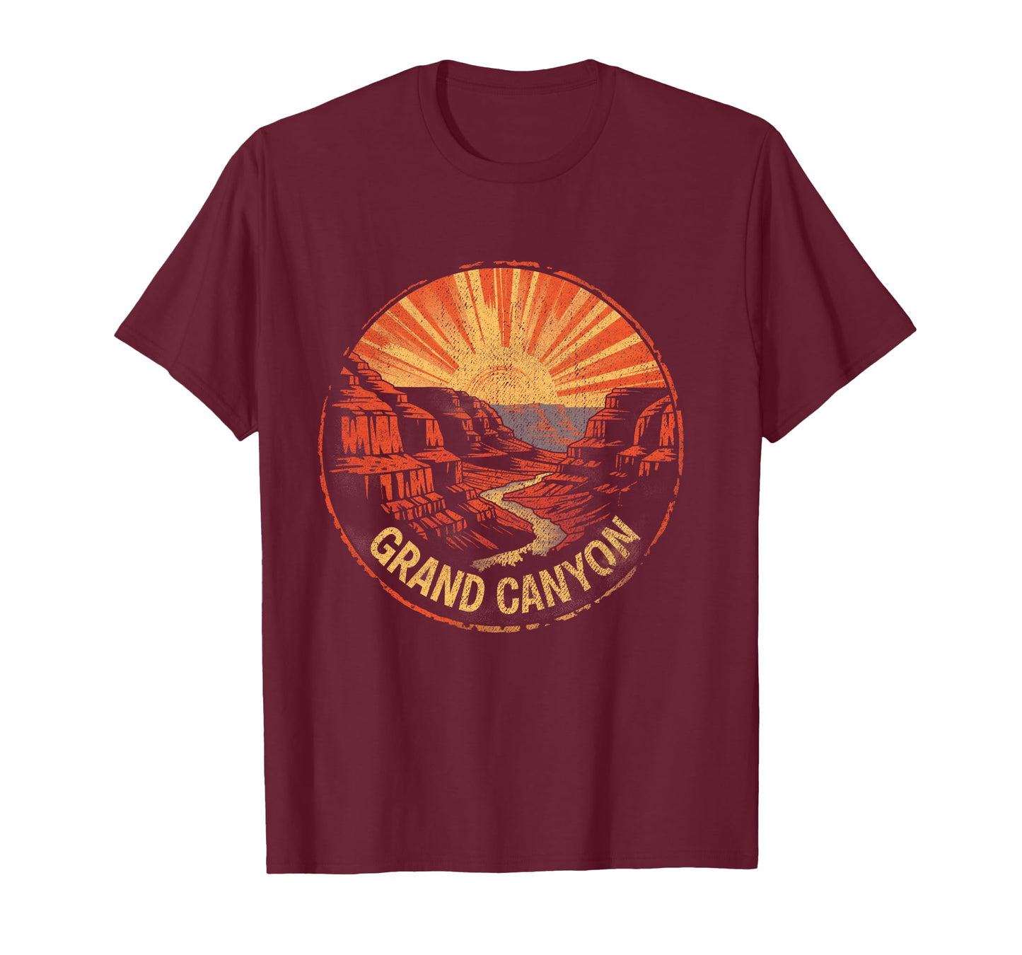 Grand Canyon - US National Park Vintage Men Women Kids Retro Long Sleeve T-Shirt