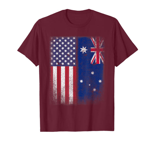 Australian American Flag Australia Usa T-Shirt