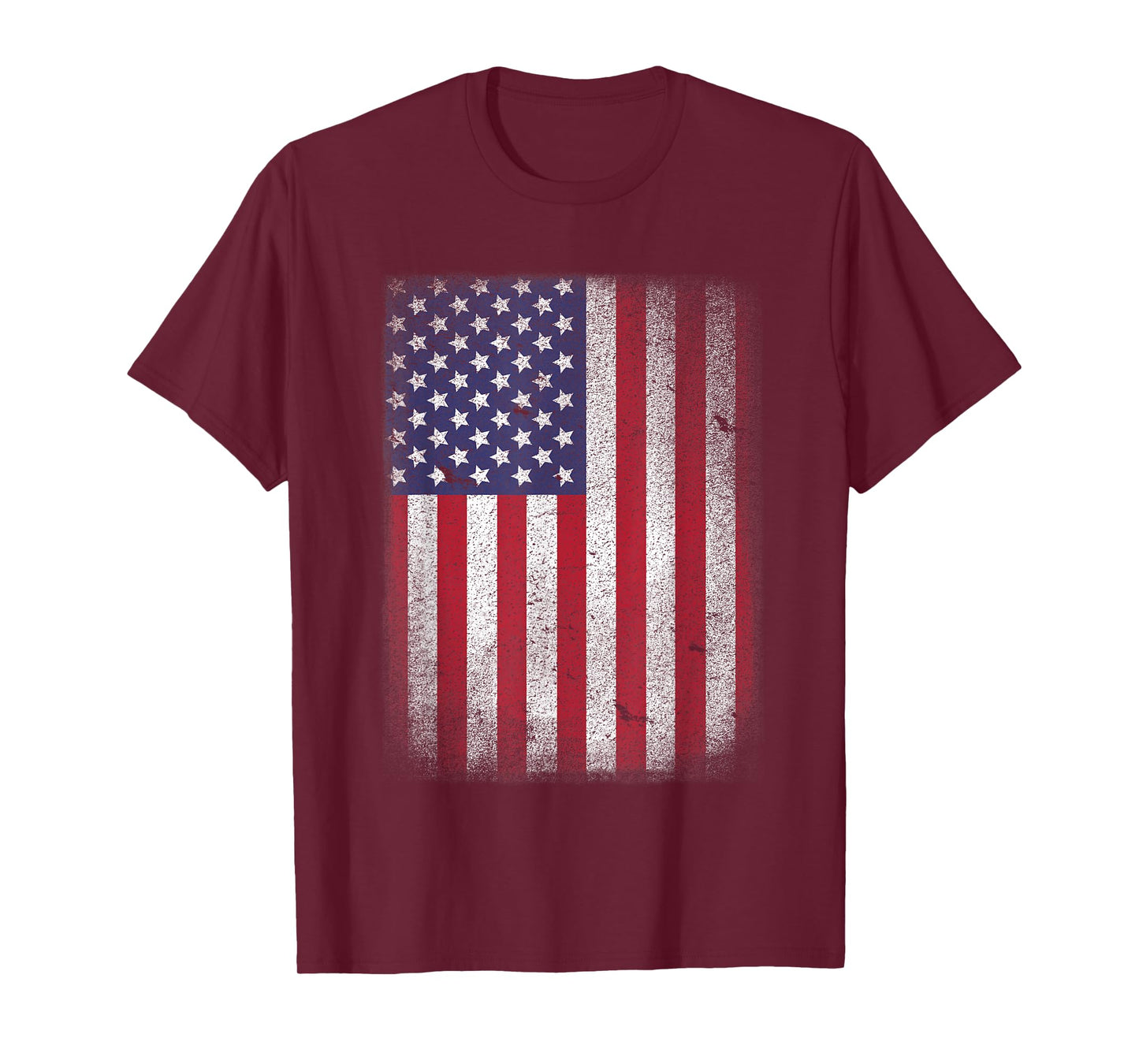 USA Flag 4th July American Red White Blue Star Stripes 4 Day T-Shirt