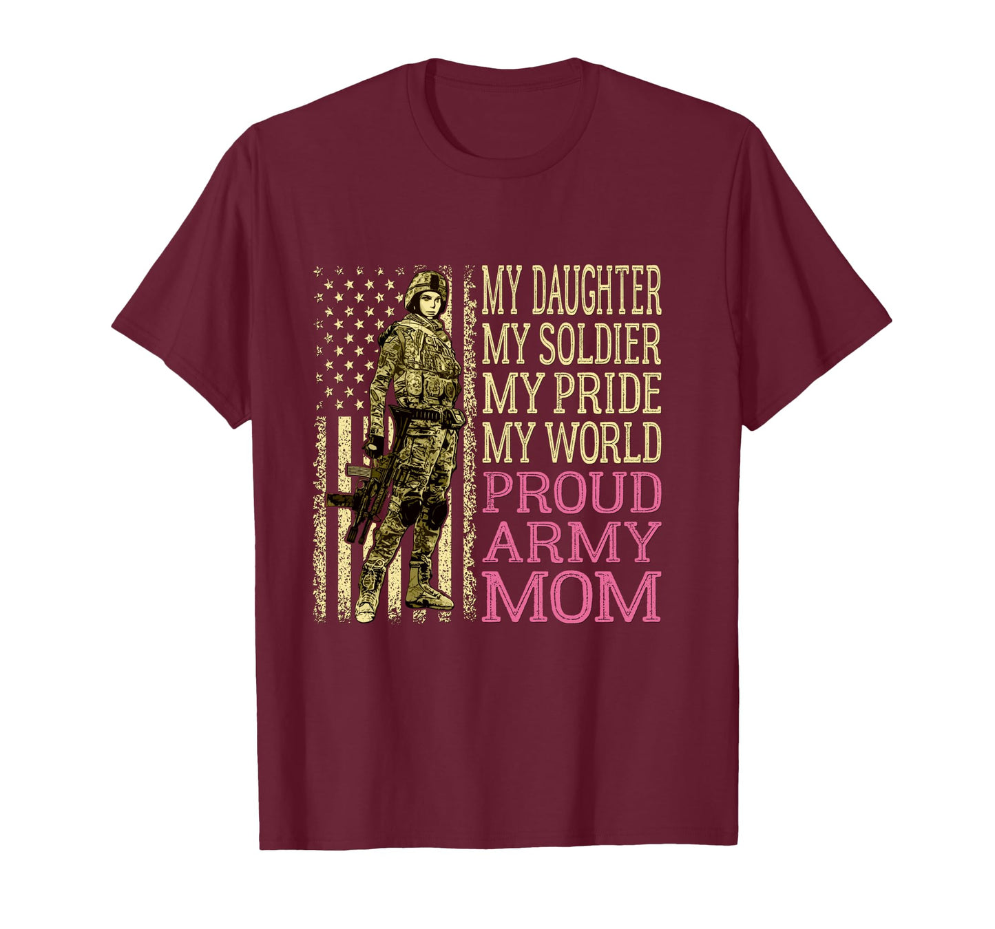 My Daughter My Soldier Hero Proud Army Mom Military Mother Long Sleeve T-Shirt