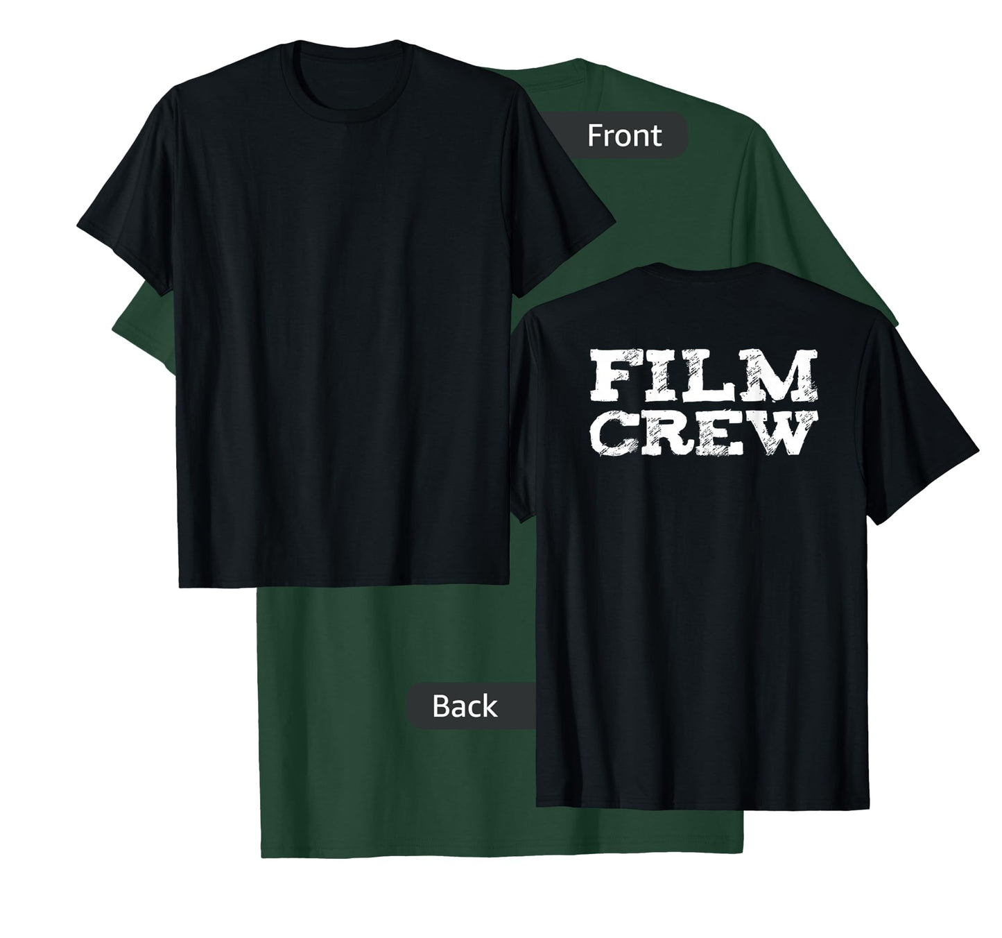 Back ONLY Film Crew TV Camera Production Shirt T-Shirt