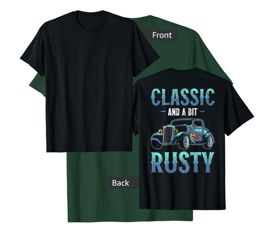 Backprint Restore Vintage Car Auto Detailing T-Shirt