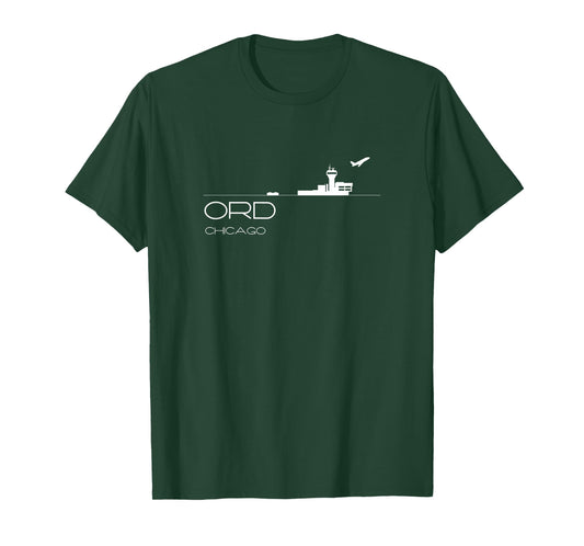 Chicago OHare Airport Code Souvenir Gift ORD T-Shirt