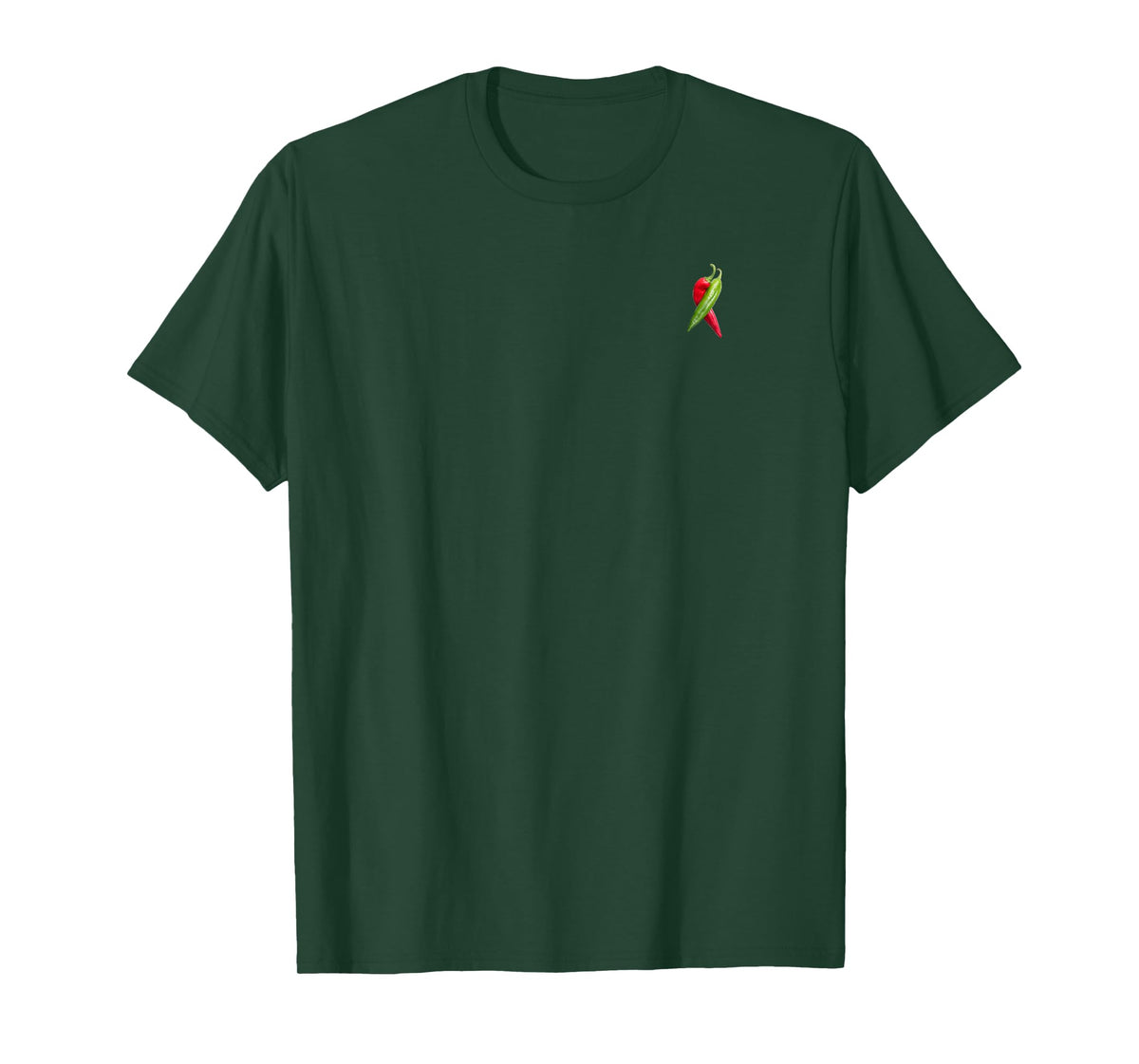 Red and Green Chile peppers. T-Shirt