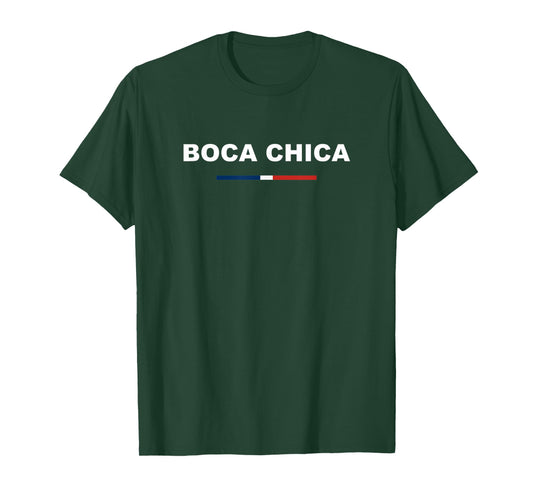 Boca Chica Traditional Dominican Republic Flag City Dominica T-Shirt