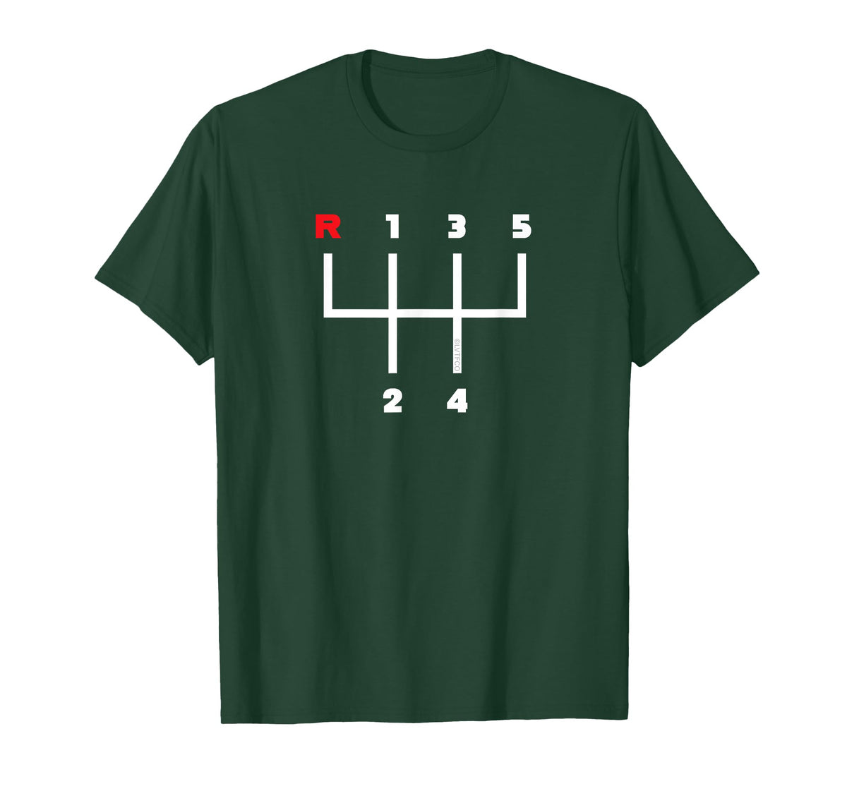 Car Gear Shifter Pattern Manual Transmission (5 Speed) T-Shirt