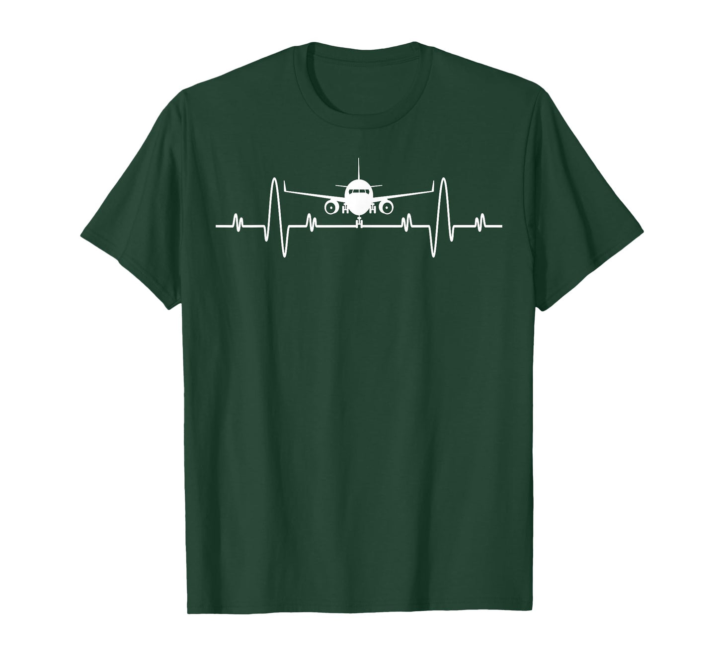 Airplane Pilot Heartbeat Shirt - Flying Gifts Airplane Pilot T-Shirt