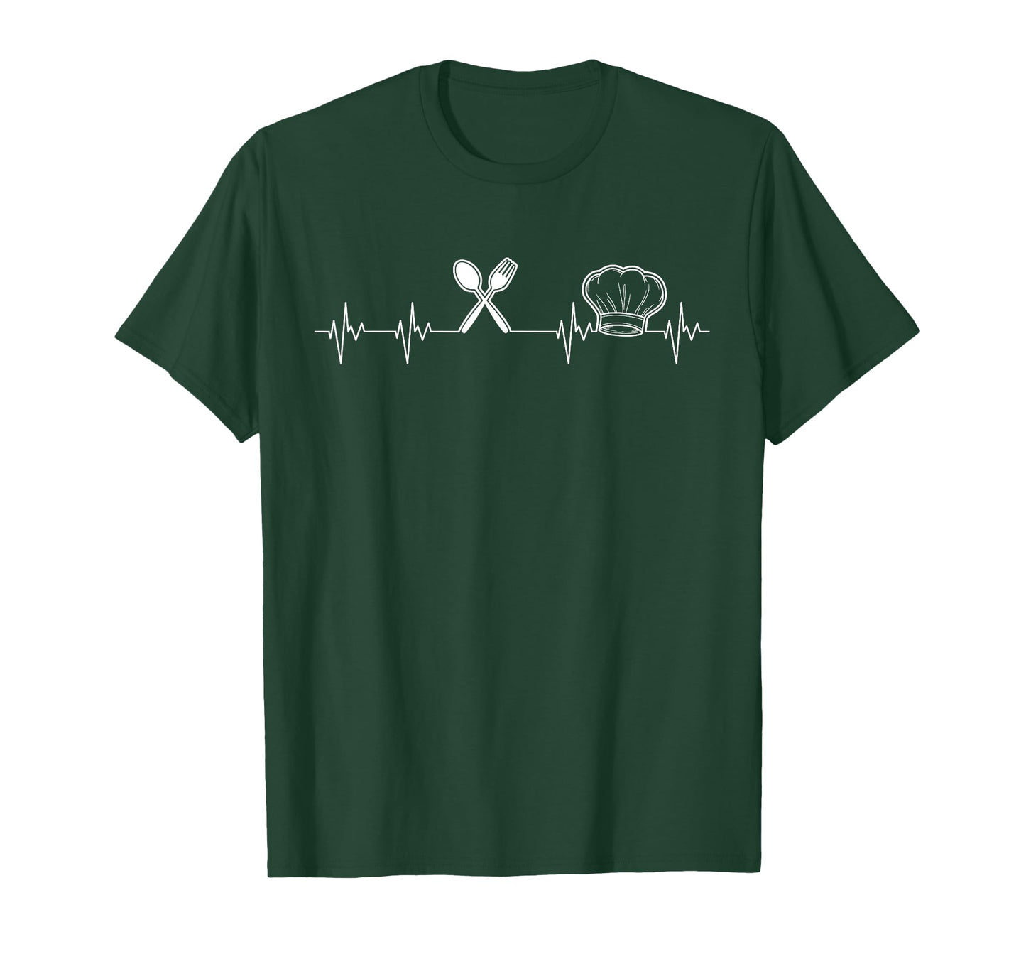 Chef Heartbeat Funny Culinary Chef Gift Cooking Lover T-Shirt