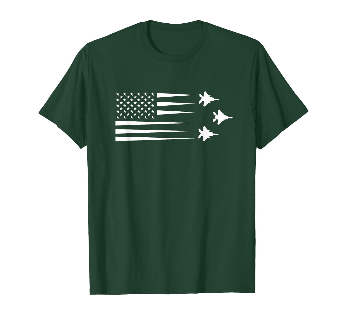 F-15 Eagle US American Flag T-Shirt