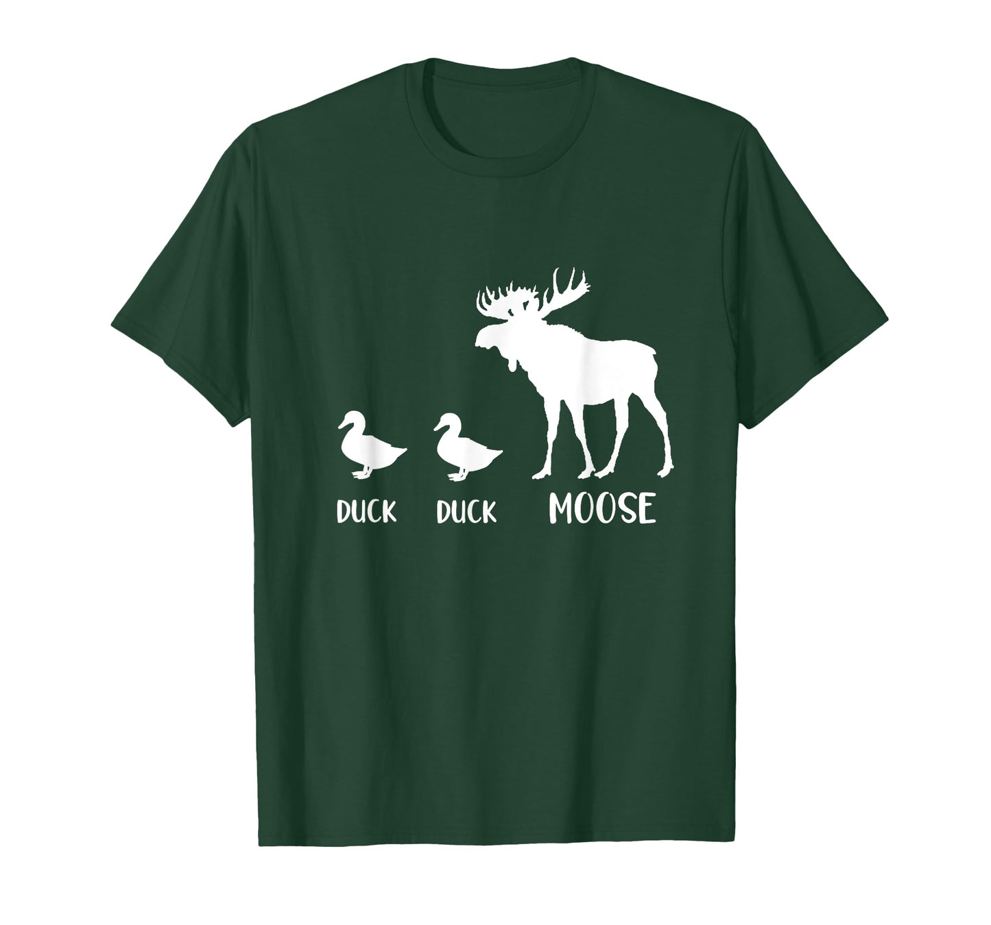 Duck Duck Moose T-Shirt Funny Moose Wildlife Lover Tee Gift T-Shirt