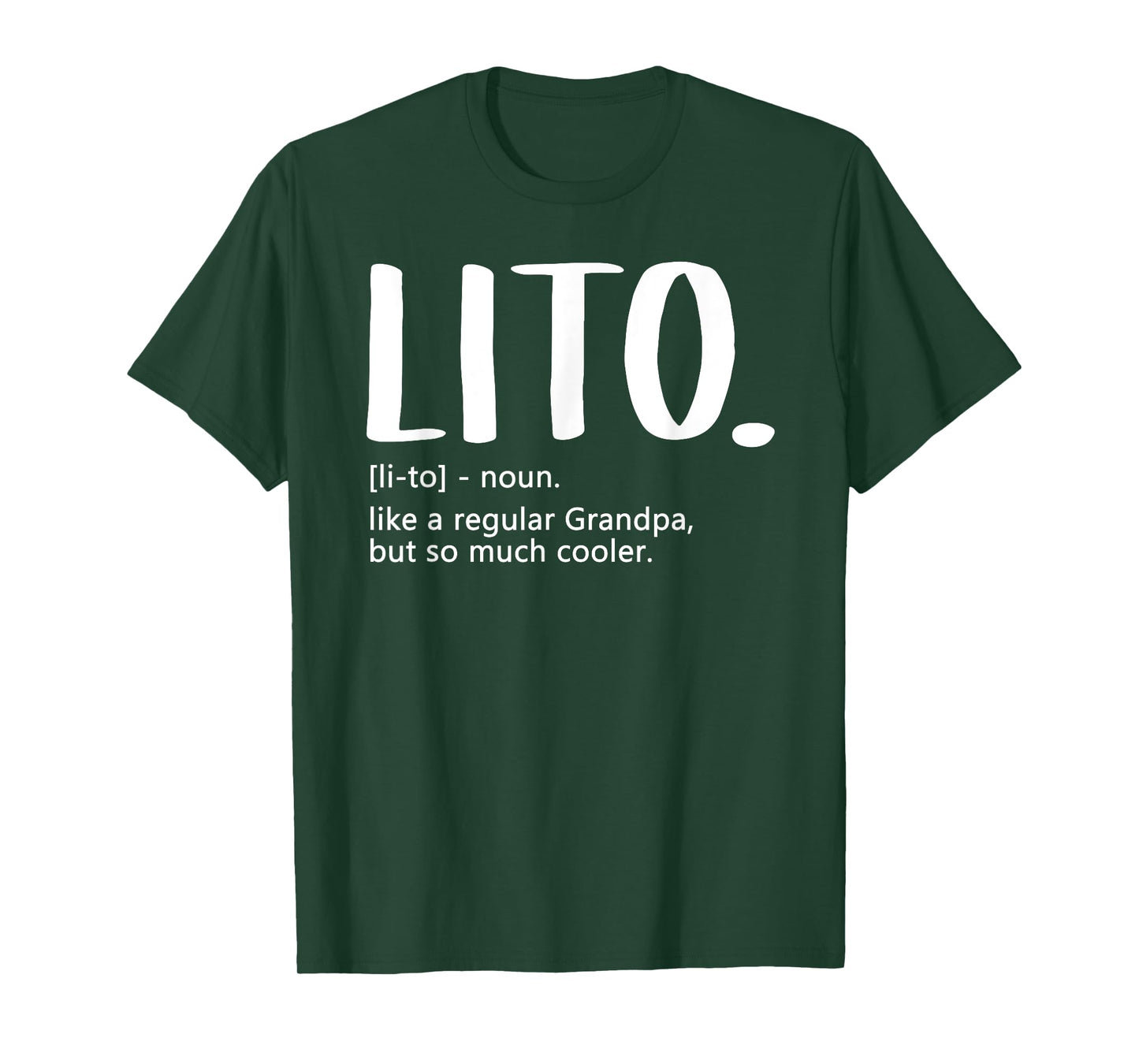 Lito Tshirts for Men Fathers Day idea Regular Grandpa Lito T-Shirt