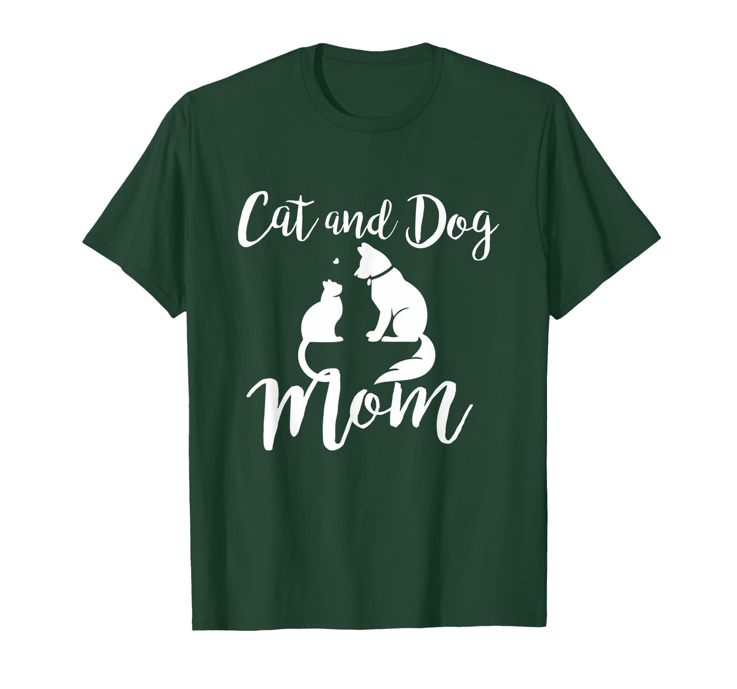 Pets Animals Cats and Dogs T-Shirt Cat Mom AF Dog Dad Puppy