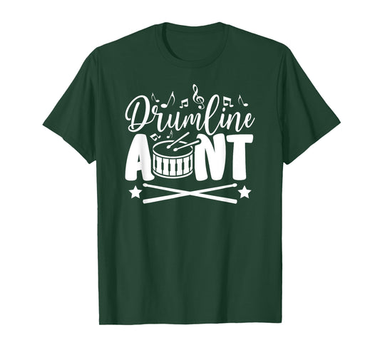 Drumline Aunt Proud Drumline Auntie T-Shirt