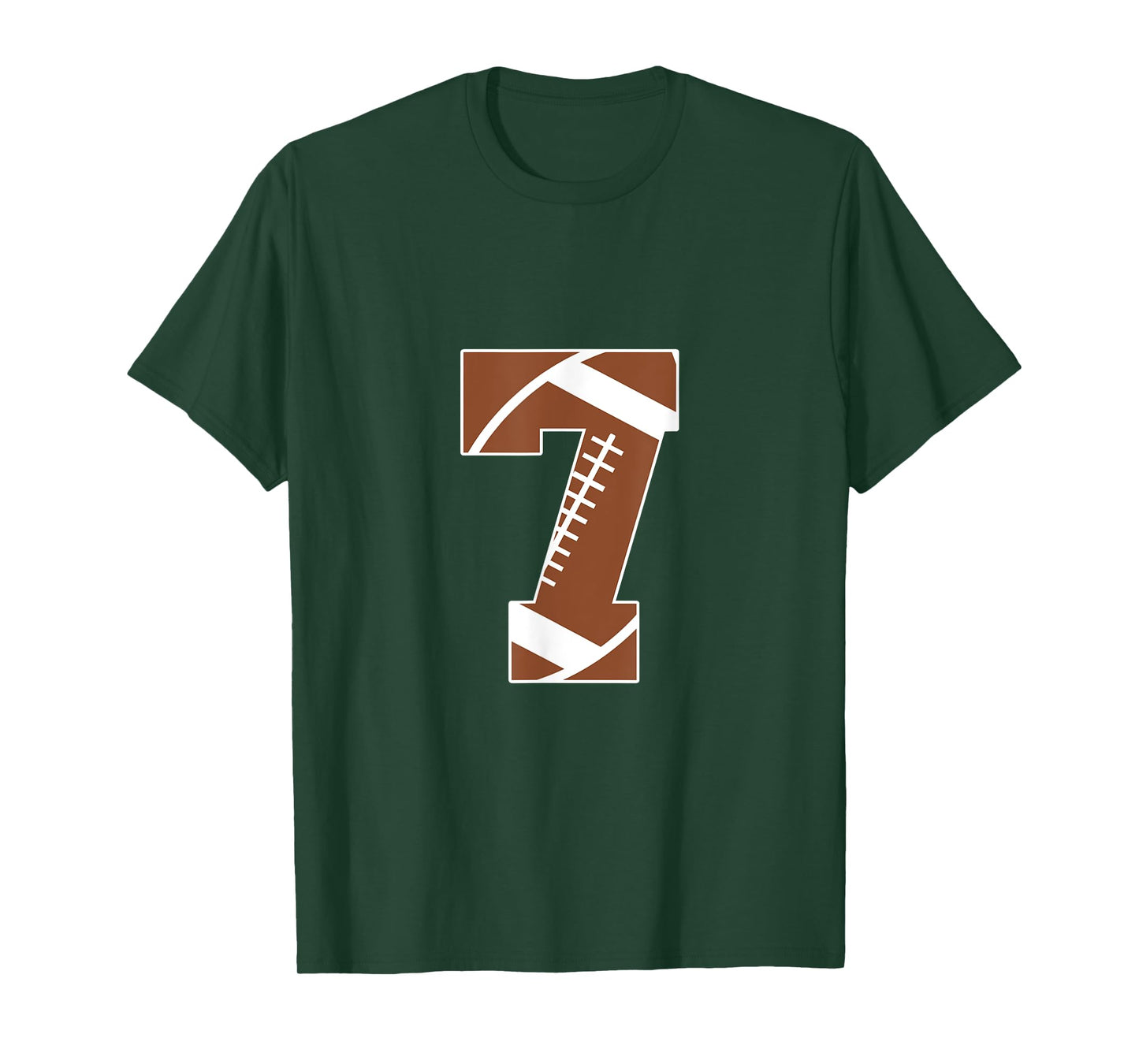 7th Birthday Kids Football Birthday Party 7 Years Old Boys T-Shirt