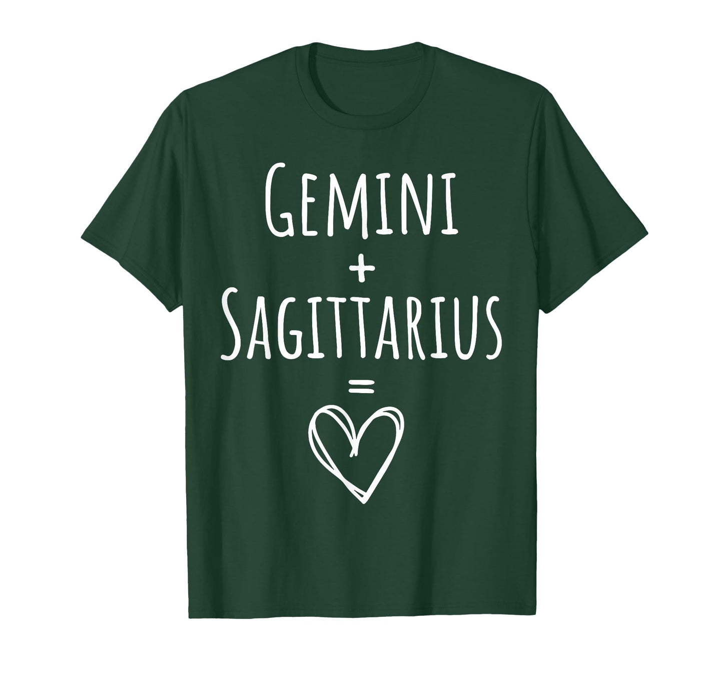 Gemini and Sagittarius Couple Matching Zodiac Sign T-Shirt