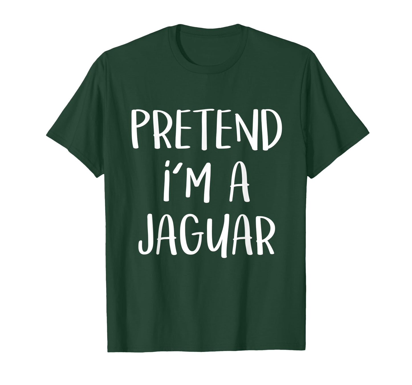 Pretend I'm A Jaguar Costume Party Funny Wild Cat Halloween T-Shirt for Men Women Kids