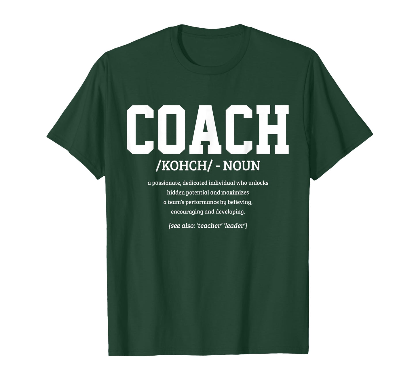 Coach Definition Funny Handball Football Trainer Sport T-Shirt