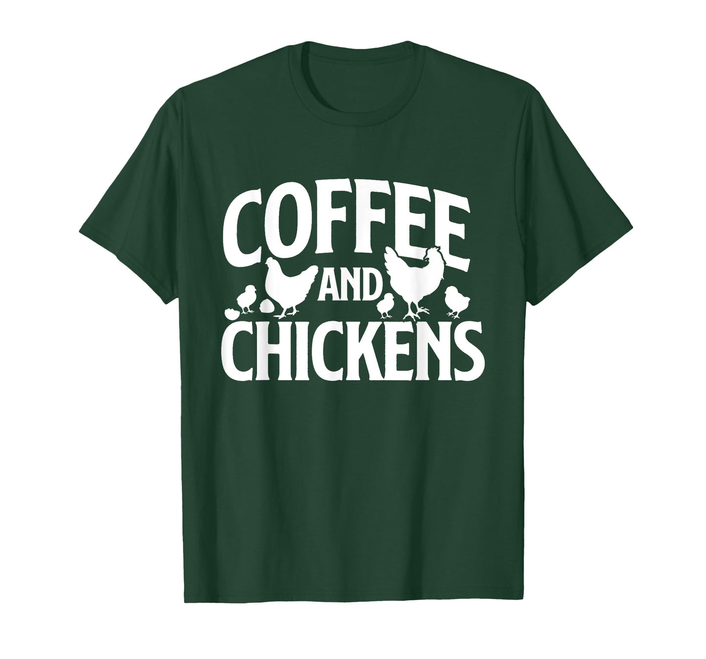 Coffee and Chickens - Chicken Lover Poultry Owner T-Shirt
