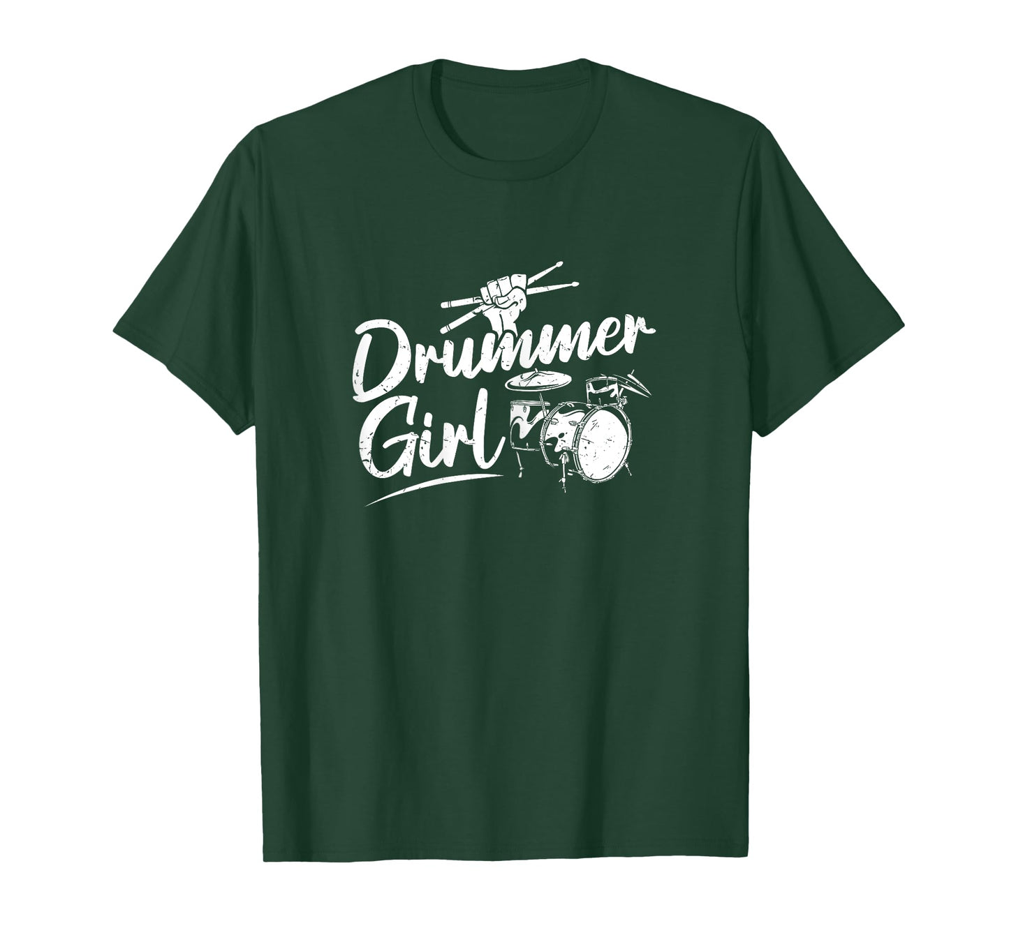 Drummer Girl Rock Music Player T-Shirt