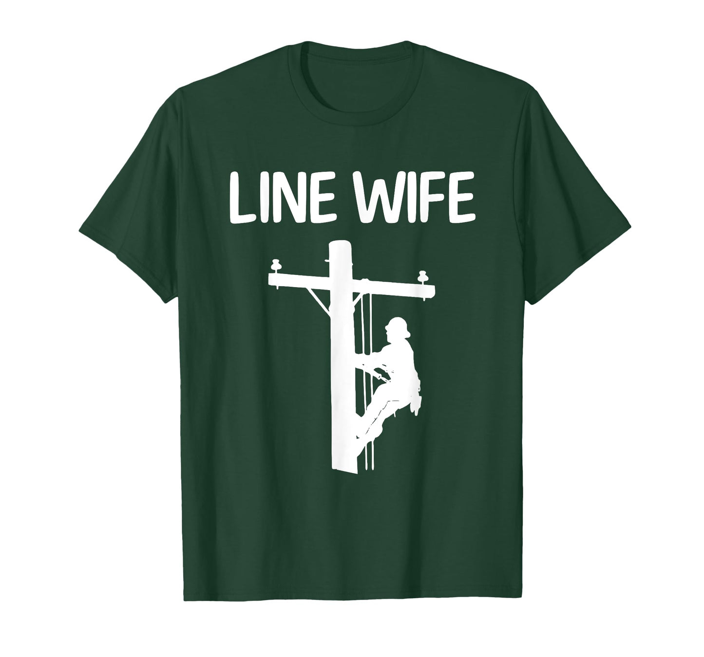 Cool Lineman Wife For Women Girls Electrician Linemen Fiance T-Shirt