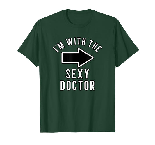 Couples Halloween Costume Shirts I'm With The Sexy Doctor T-Shirt