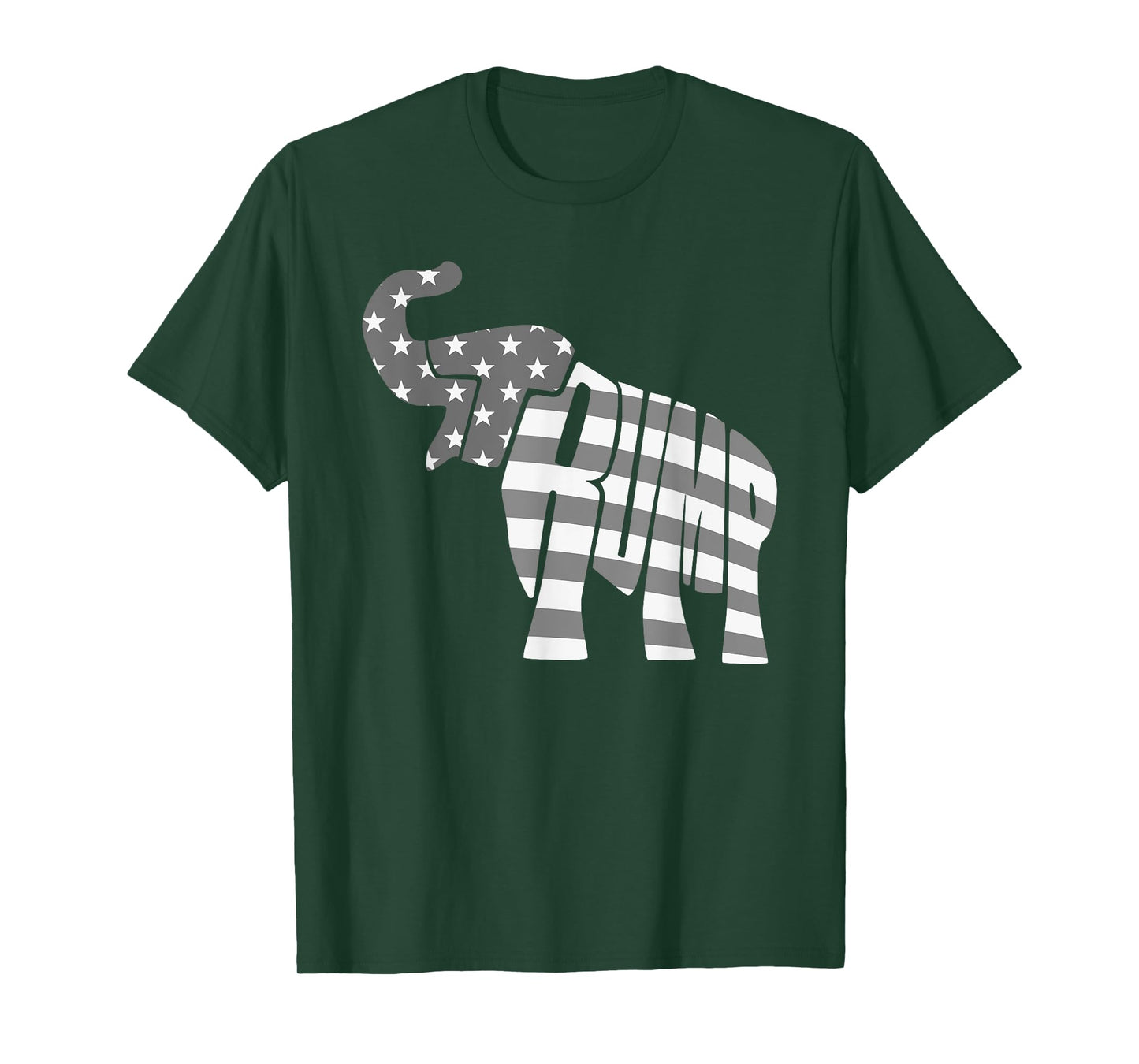 Cute Trump Gift | Proud American Flag Elephant For Men Women T-Shirt
