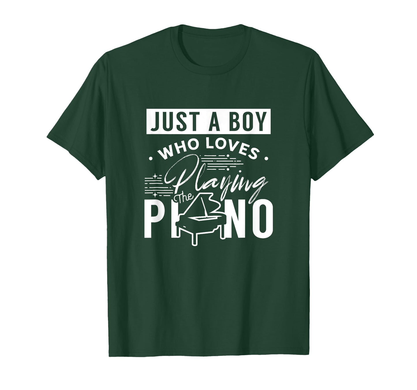 A Boy Who Loves Playing The Piano Pianist Musician Pianos T-Shirt