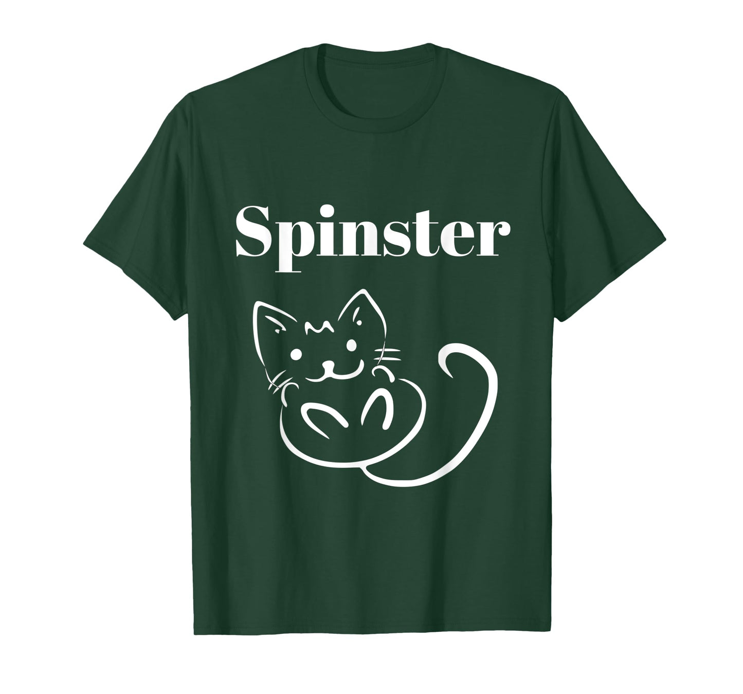 Spinster Cat, funny single girl gift T-Shirt