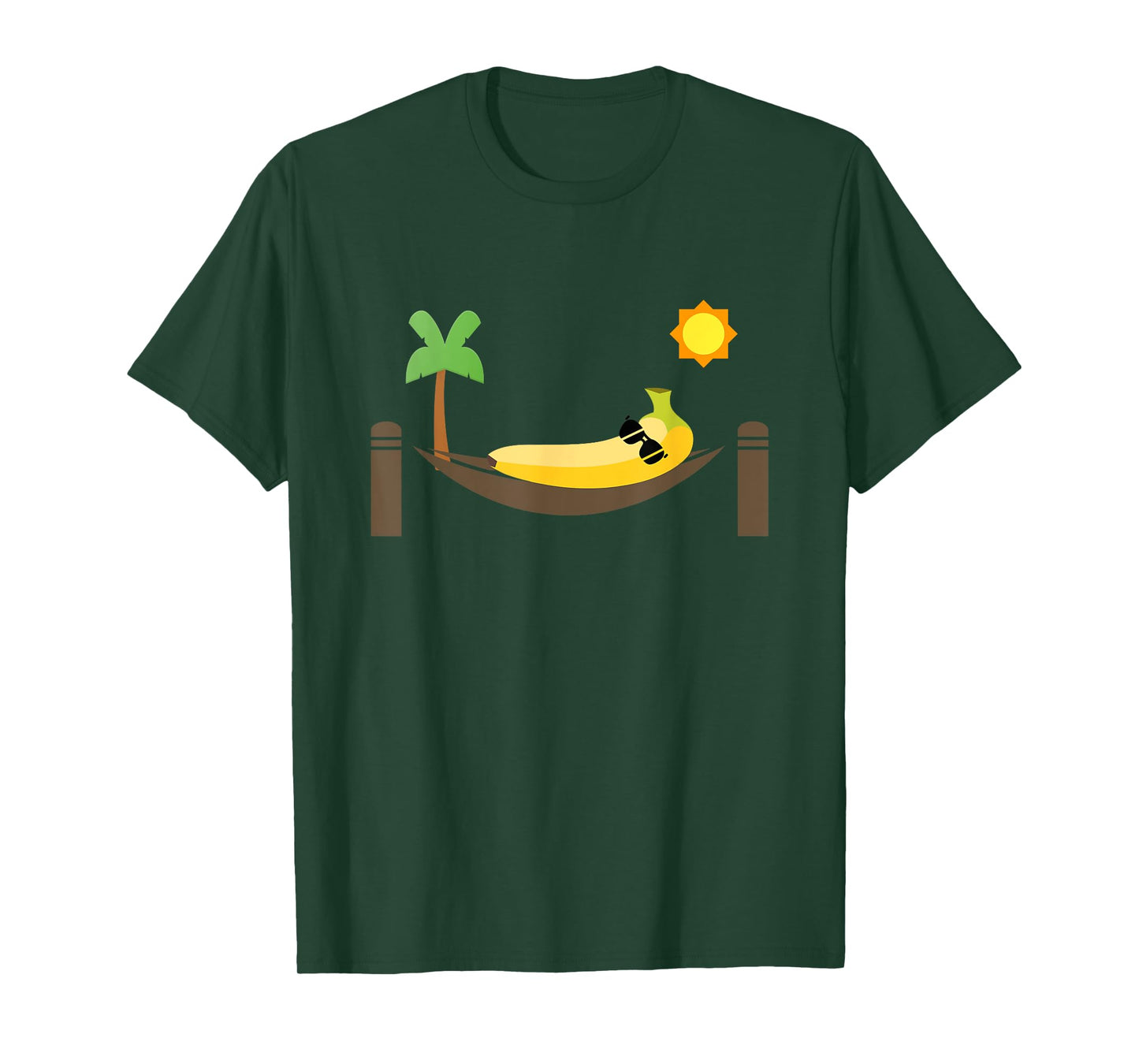 Banana in a Hammock Punny Fruit T-Shirt