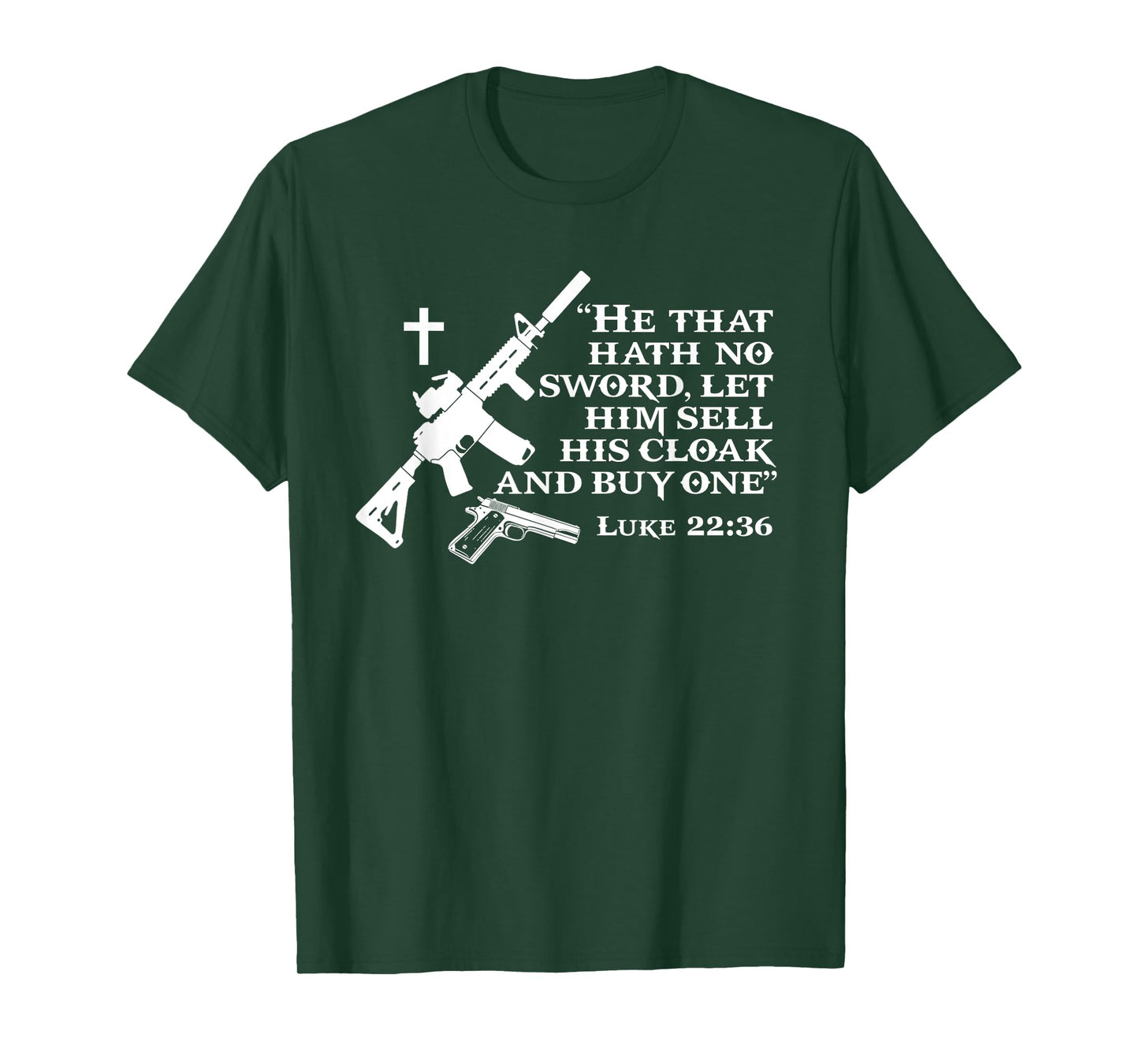 Patriot Patch Co - Luke 22:36 AR-15 T-Shirt T-Shirt