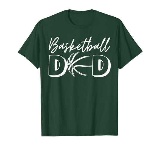 Basketball Dad For Men Family Matching Funny Basketball Dad T-Shirt
