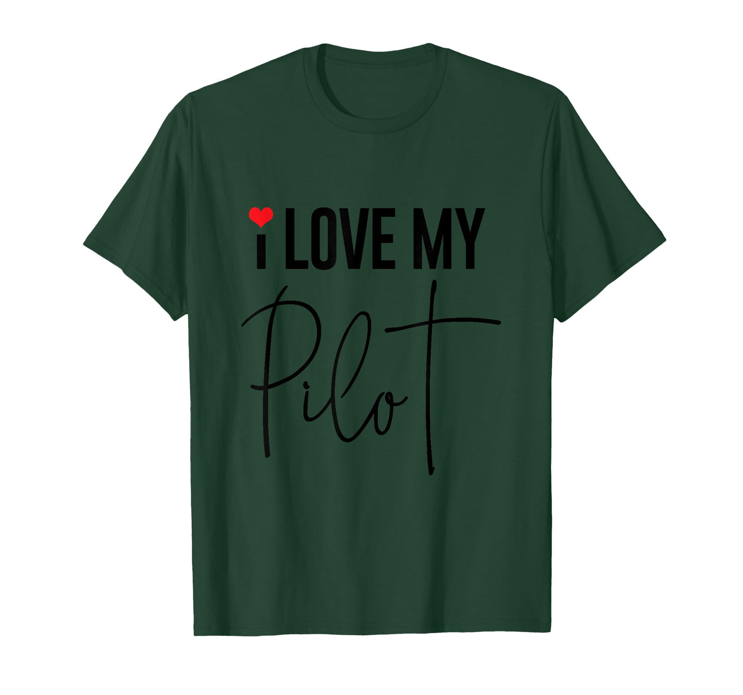 Aviator Surprise I Love My Pilot Aviation Wife Husband T-Shirt