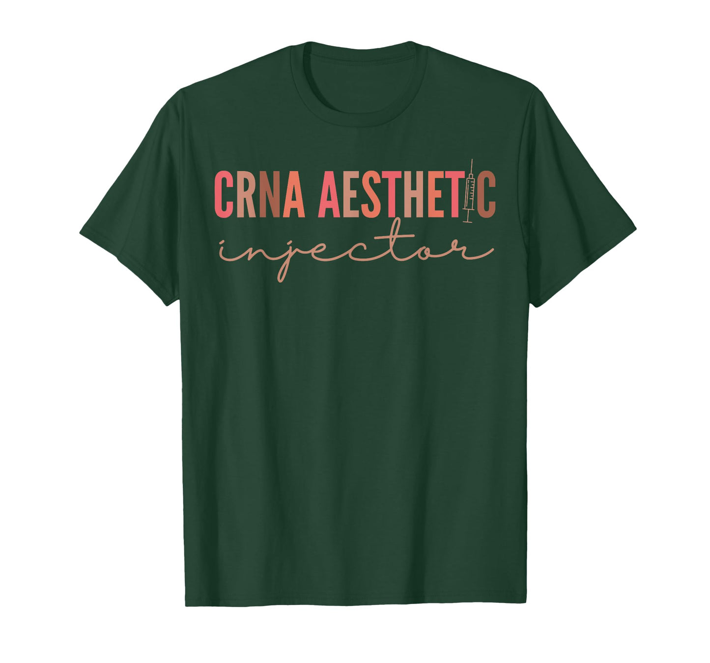 CRNA Aesthetic Nurse Injector Anesthetist Medspa T-Shirt