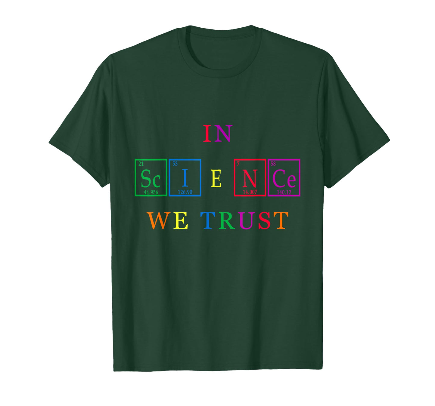 Cute Rainbow In Science We Trust T-Shirt - Gay Pride Shirt T-Shirt