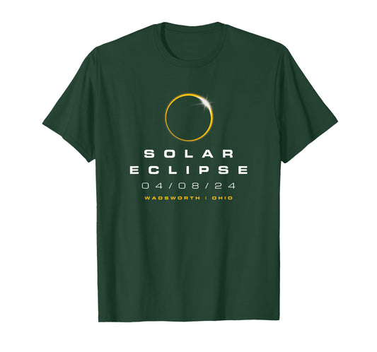 2024 Wadsworth Ohio Solar Eclipse T-Shirt