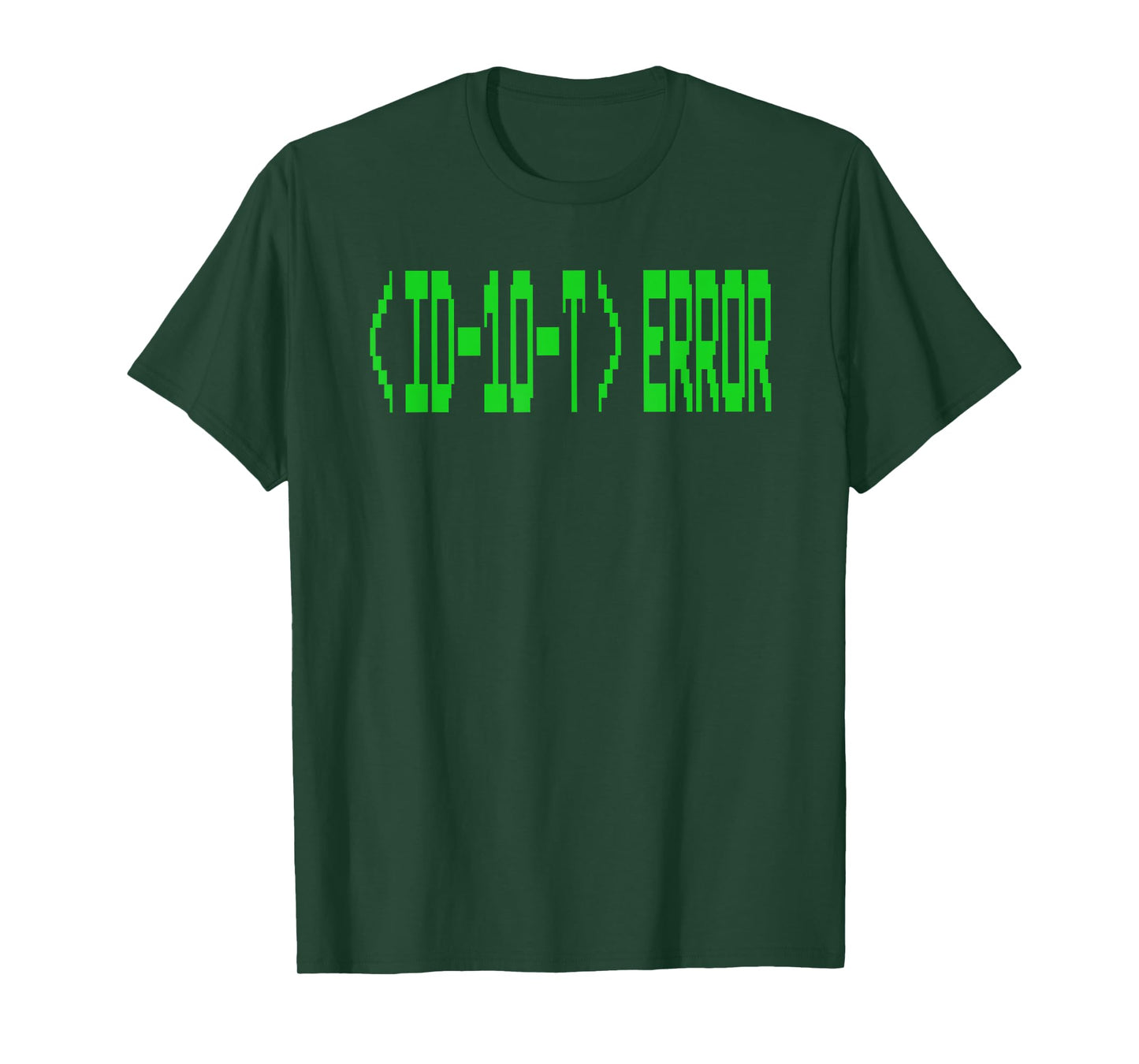FUNNY ID10T ERROR IT NERD GIFT RETRO VINTAGE FONT T-Shirt