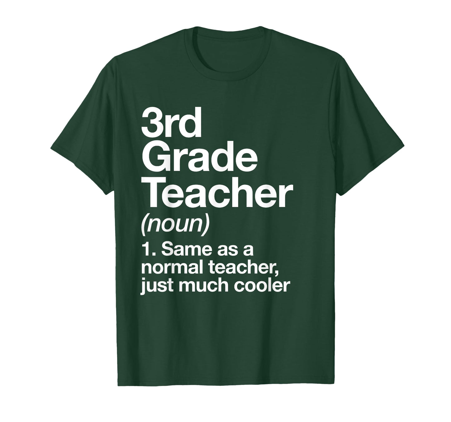 3rd Grade Teacher Definition Funny Back To School First Day T-Shirt