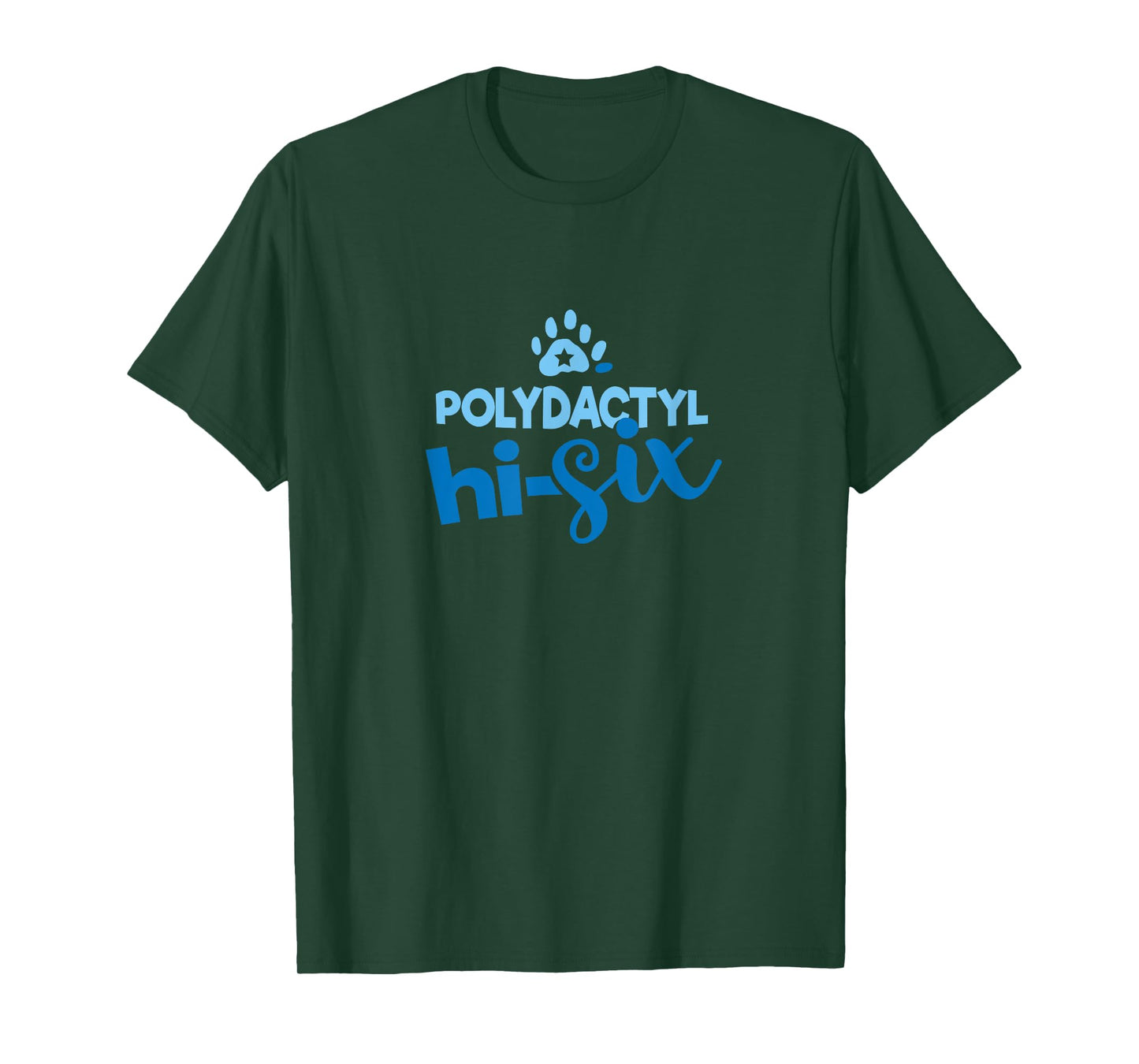 POLYDACTYL PAWS CAT KITTEN HI-SIX Men Women T-Shirt